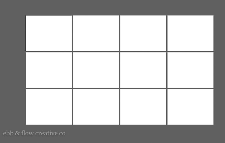 12 artboards for calendars