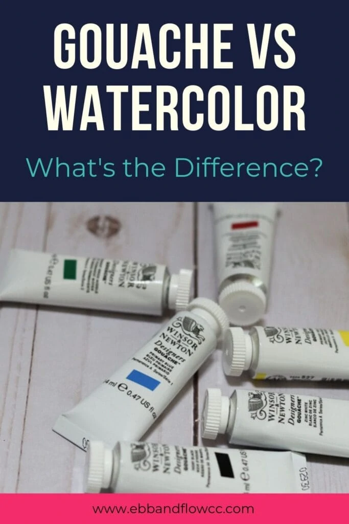 difference between gouache and watercolors