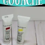 tubes of gouache paint