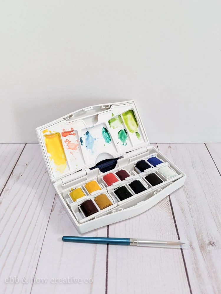 watercolor pan set