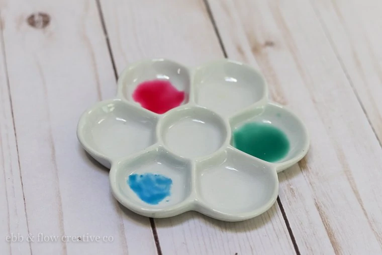 ceramic watercolor palette