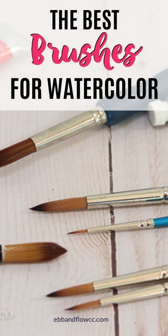The Best Watercolor Brushes for Beginners Ebb and Flow Creative Co