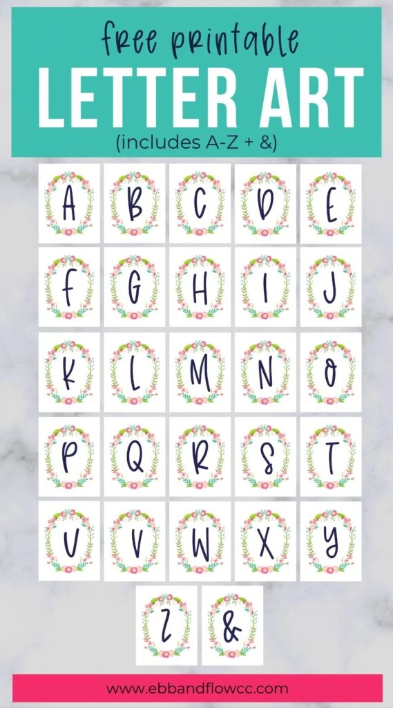 free printable letter art