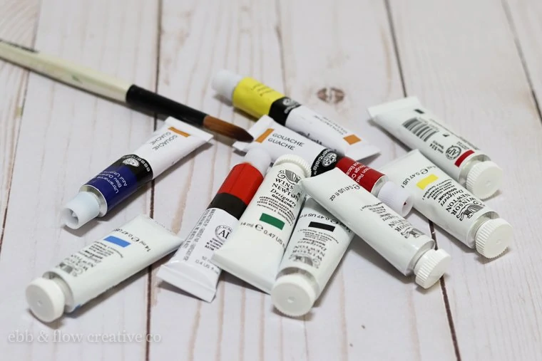 how to paint with gouache paint