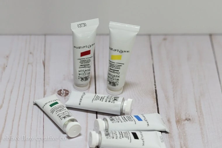 gouache paint tubes