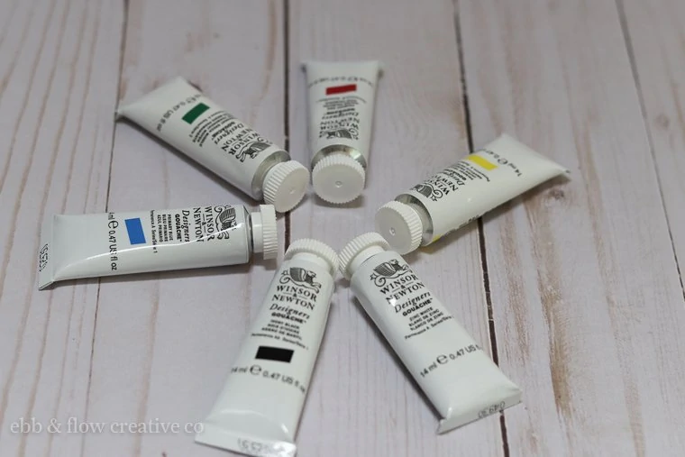 gouache paint tubes