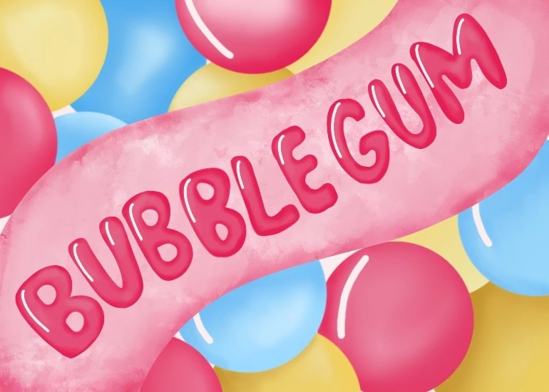 bubble gum illustration