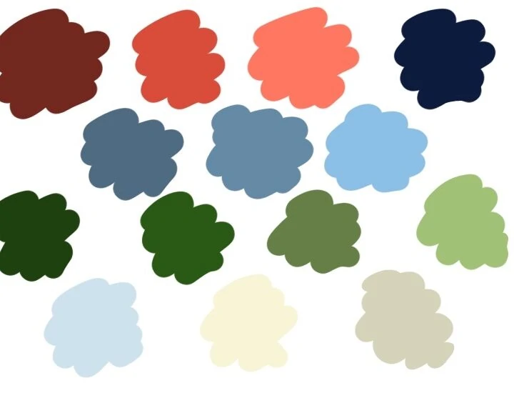 color palette inspired by the farmer's market