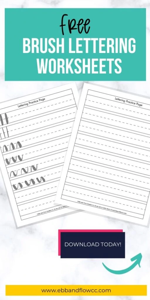 pin image - lettering worksheets