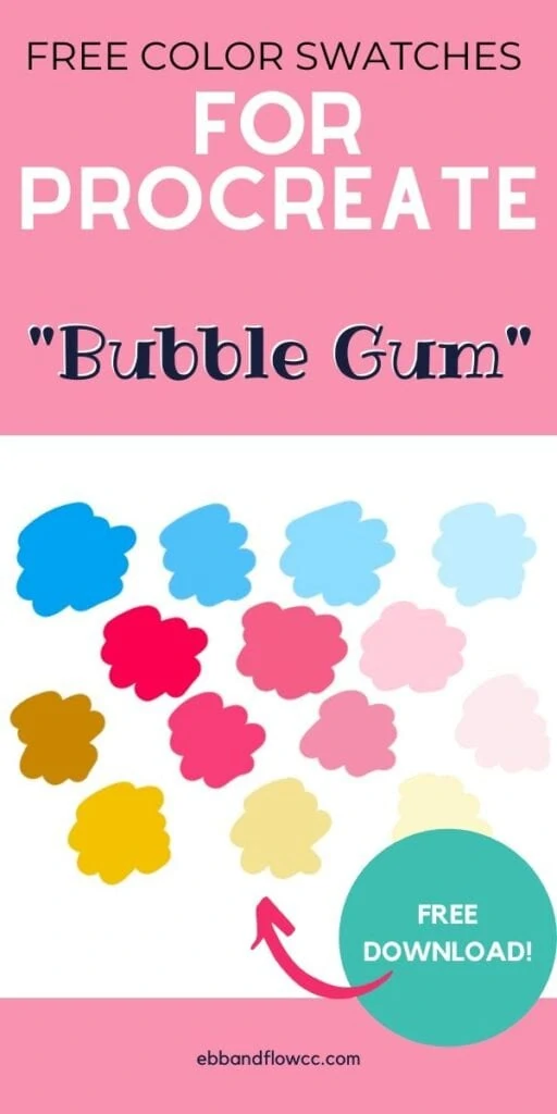 pin image - bubble gum color palette