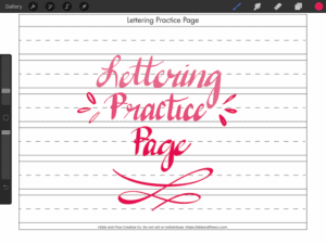 Free Brush Lettering Practice Sheets - Ebb and Flow Creative Co
