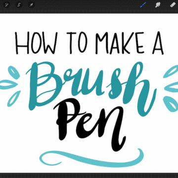 Free Procreate Lettering Brush For Modern Calligraphy