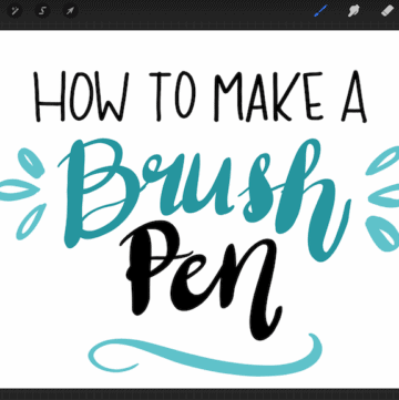 how to make a brush pen screenshot on ipad