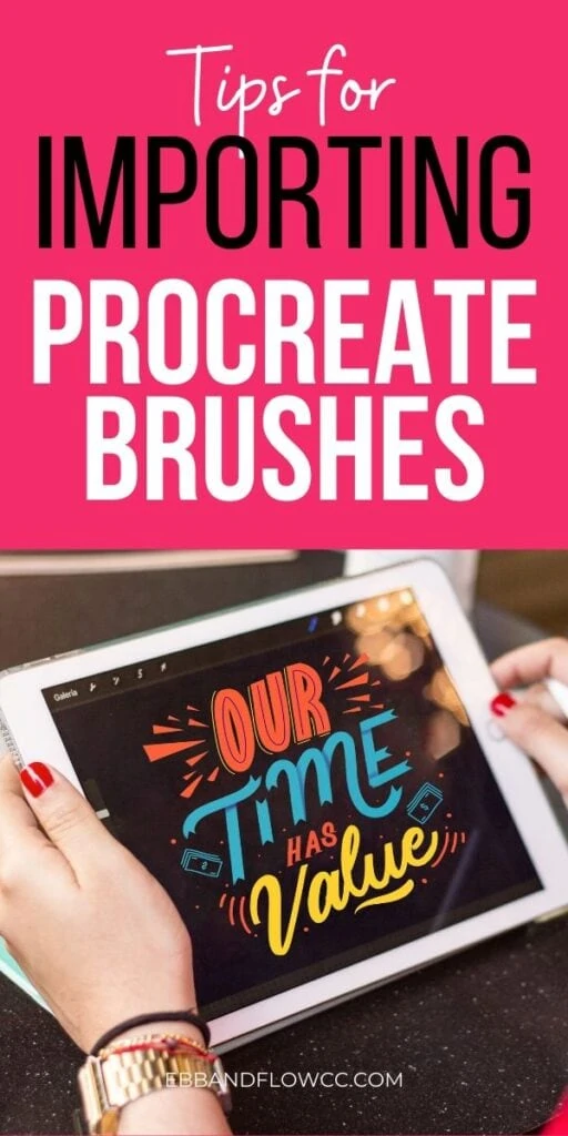 pin image- importing brushes for procreate