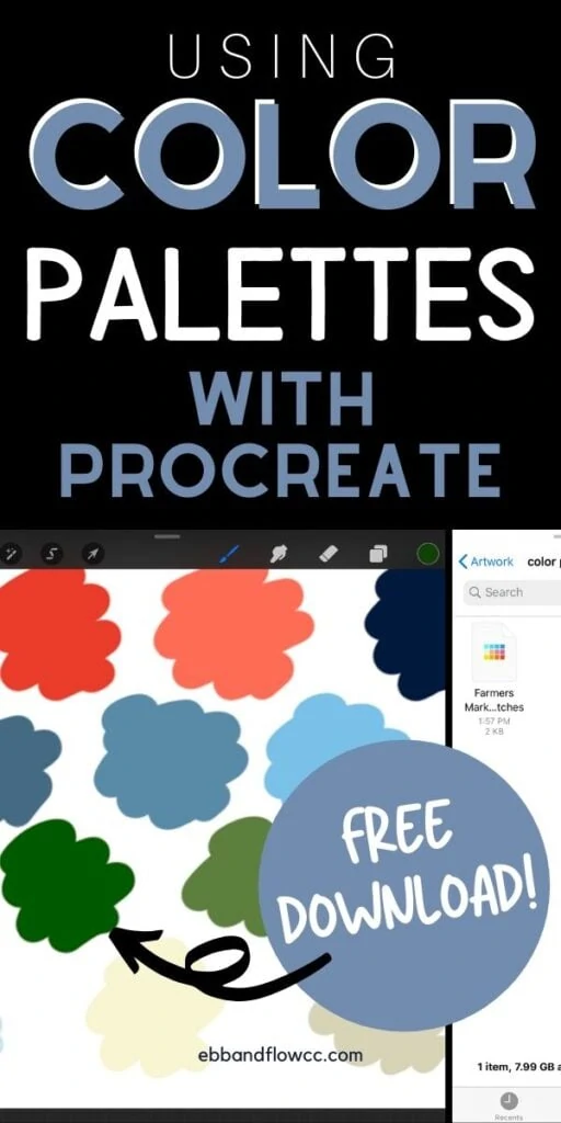 pin image- color palettes procreate