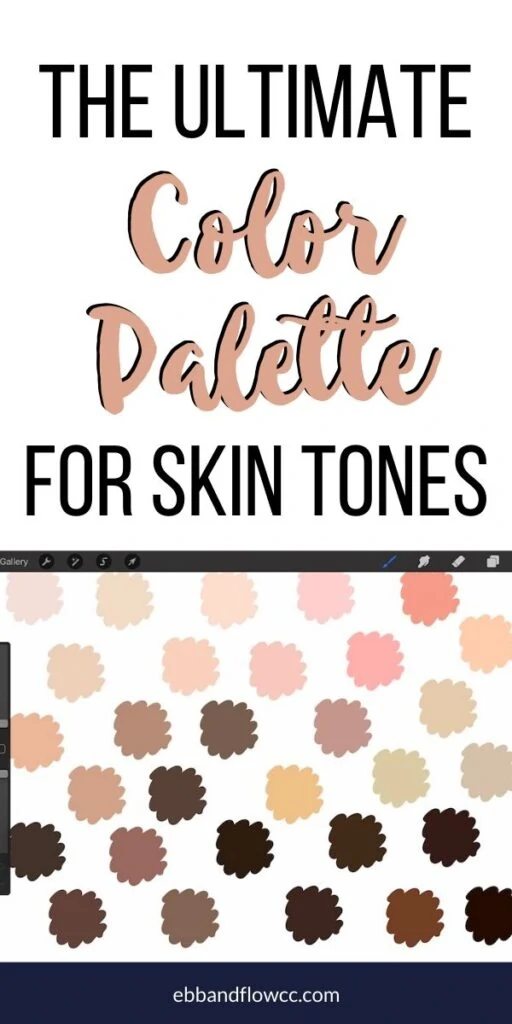 pin image - skin tones collage for pinterest