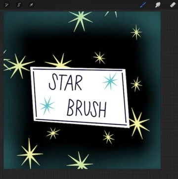 star brush illustration