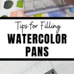 pin image - watercolor pans collage
