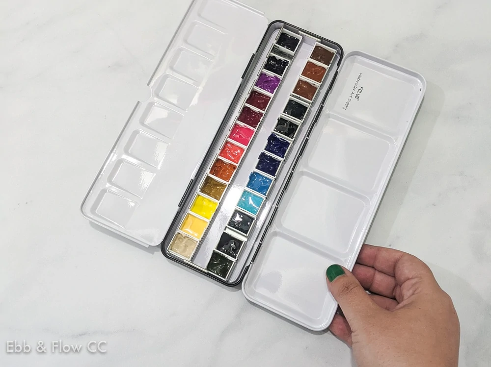How to Fill Watercolor Pans from Tubes