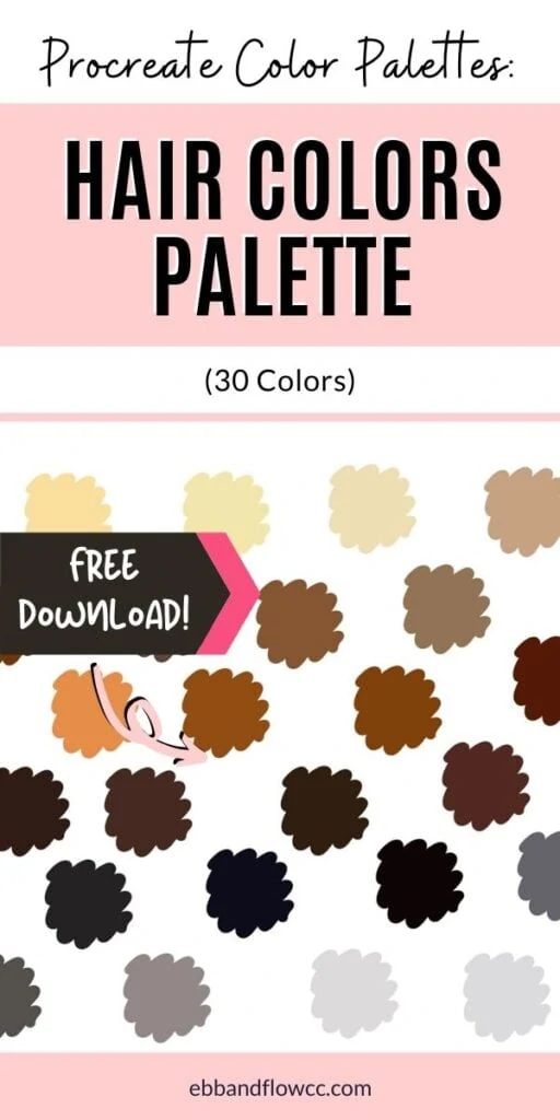 pin image - hair color swatches