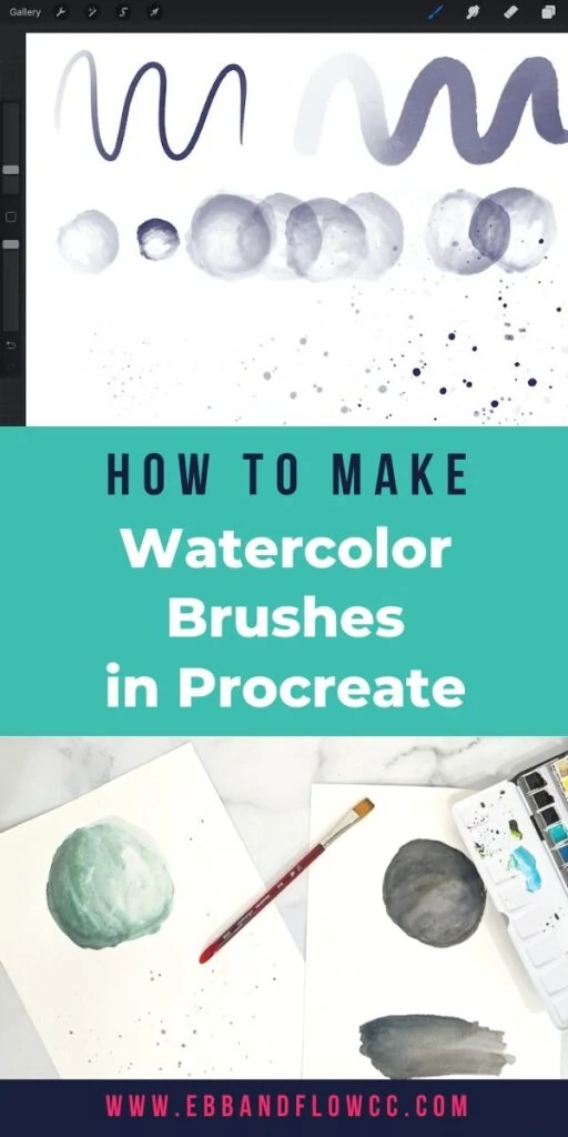 pin image - making watercolor brushes for procreate from paintings 