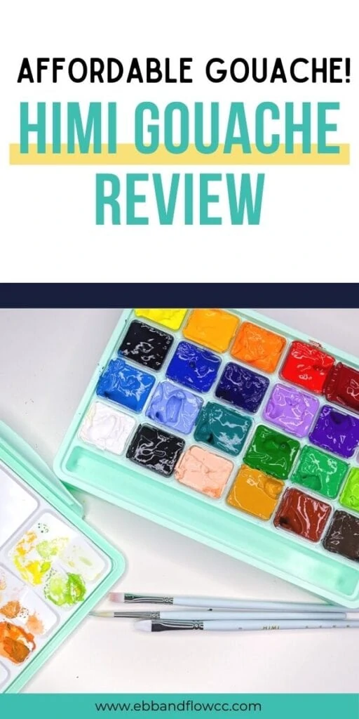 Artfly Himi Gouache review (including metallic and neon colours)