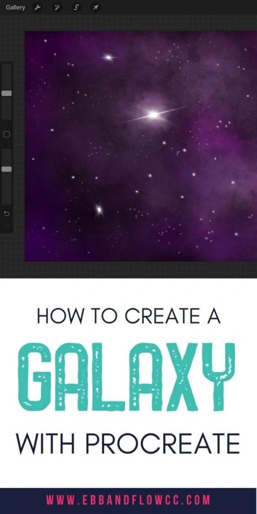 pin image - galaxy art made on Procreate