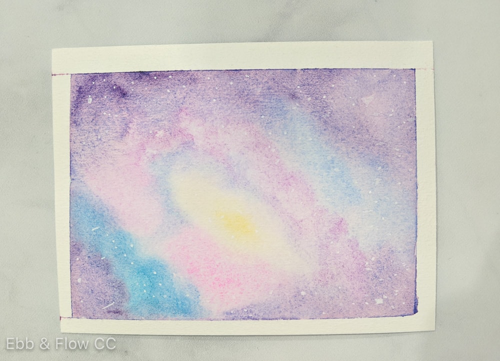 pastel galaxy painting