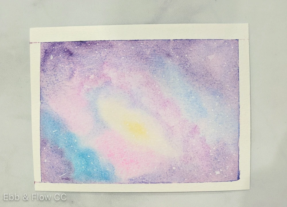 pastel galaxy painting