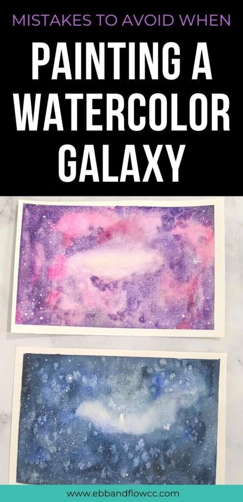 pin image - purple and blue galaxy paintings
