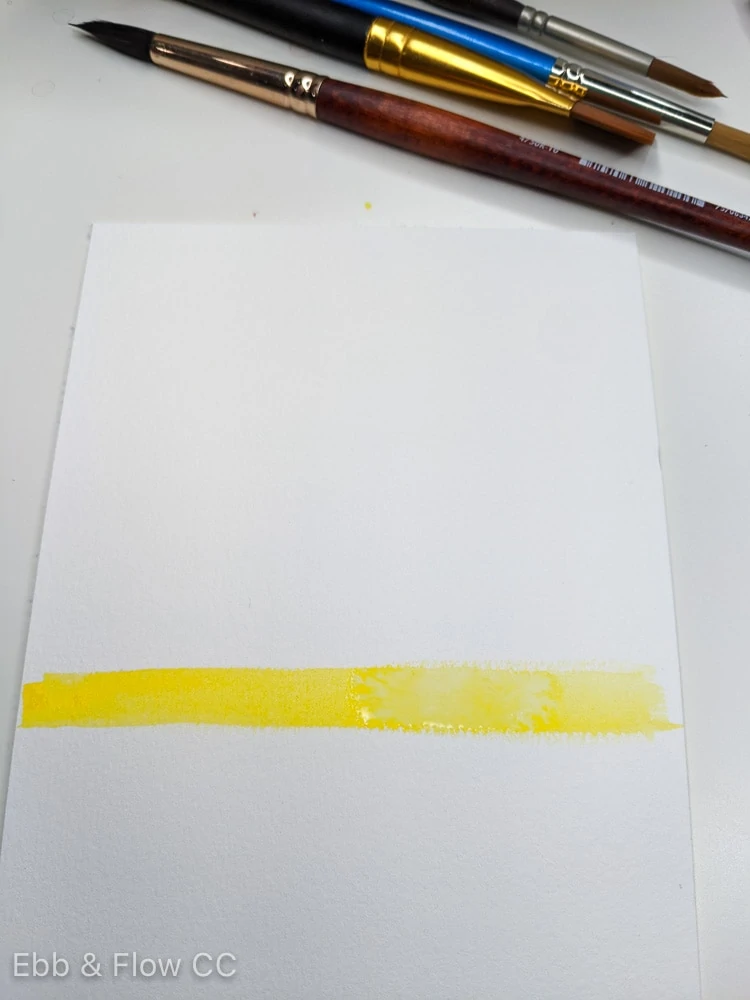 paint yellow at the horizon line