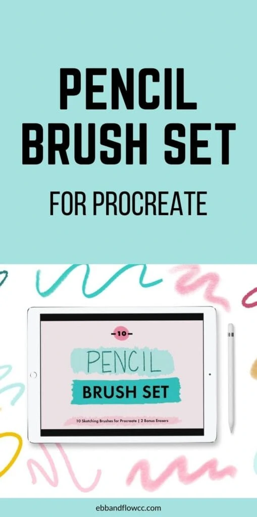pin image - procreate pencil brush set