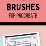pin image - doodle stamp brushes for procreate on ipad