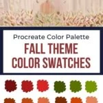 pin image - collage of fall art and fall colors