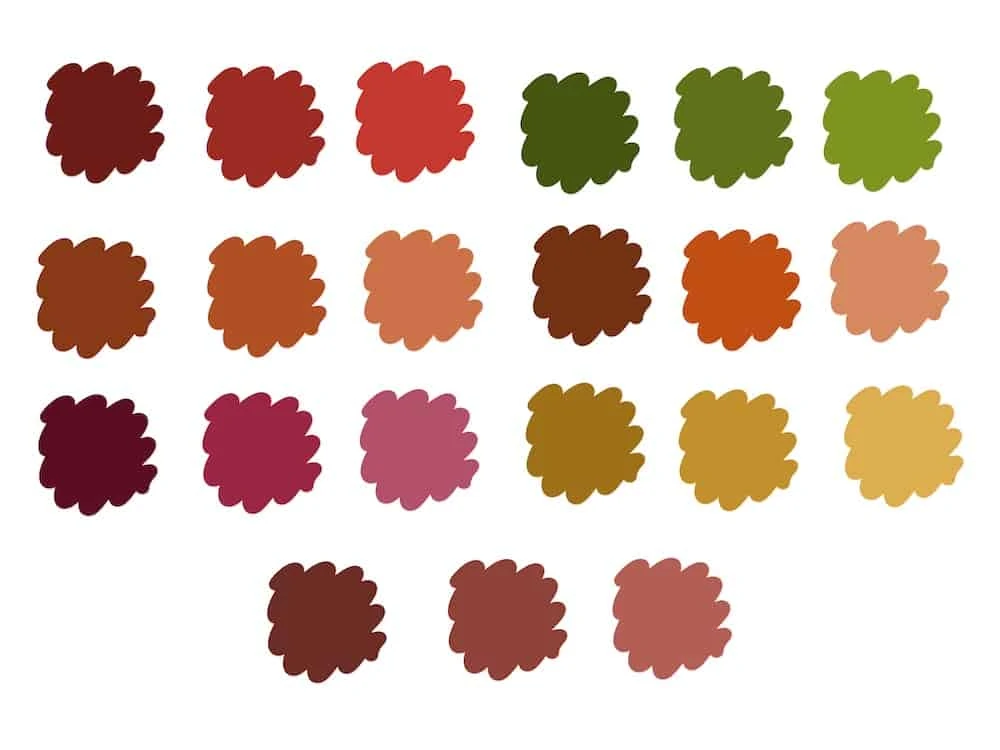 Fall Color Palette for Procreate