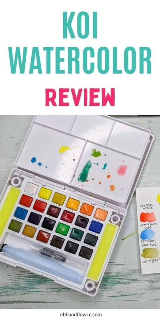 pin image - sakura koi watercolor kit