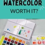 pin image - watercolor kit with swatches
