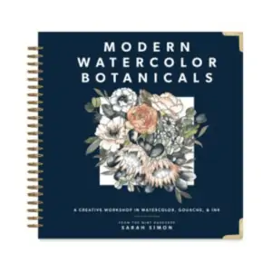 modern watercolor botanicals book