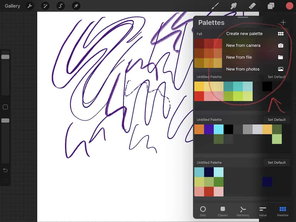 new color tools in procreate