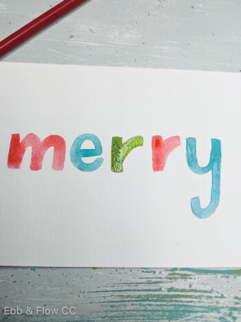 Easy DIY Watercolor Christmas Cards to Make - Ebb and Flow Creative Co