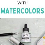 pin image - white pens and inks on table with text overlay
