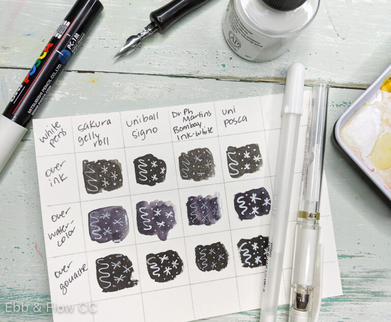 The Best White Pen for Watercolor Ebb and Flow Creative Co