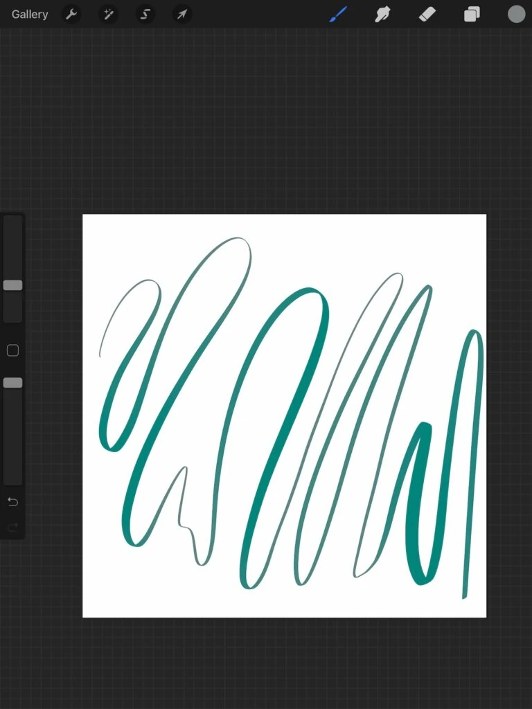 saturation changes in teal line