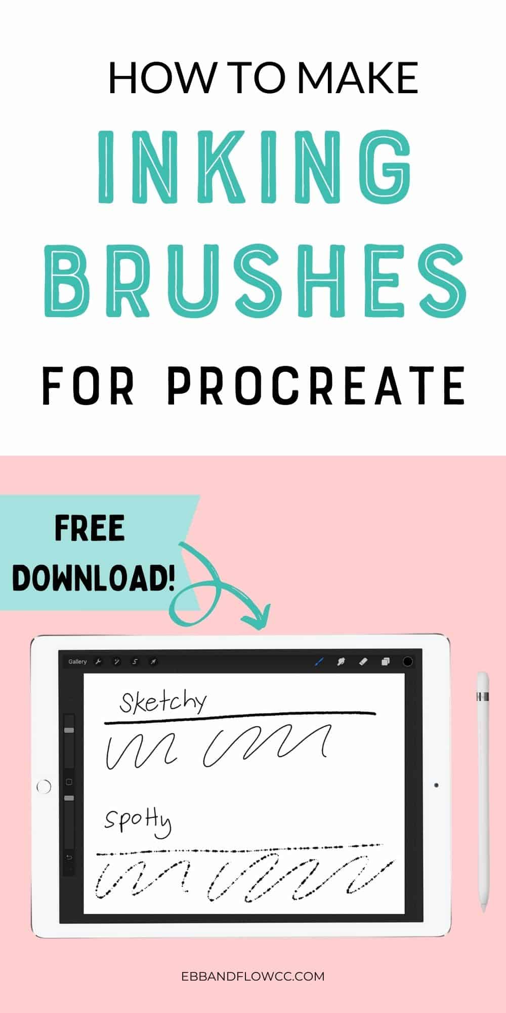 How to Make Procreate Inking Brushes (w/ Free Brush Download!)
