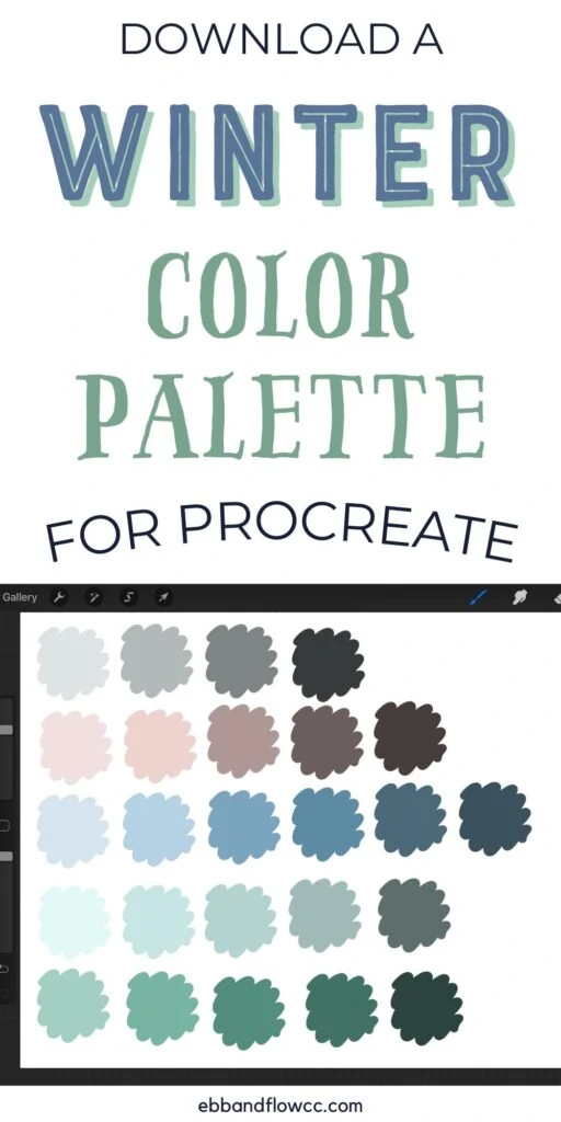 pin image - muted color palette for winter