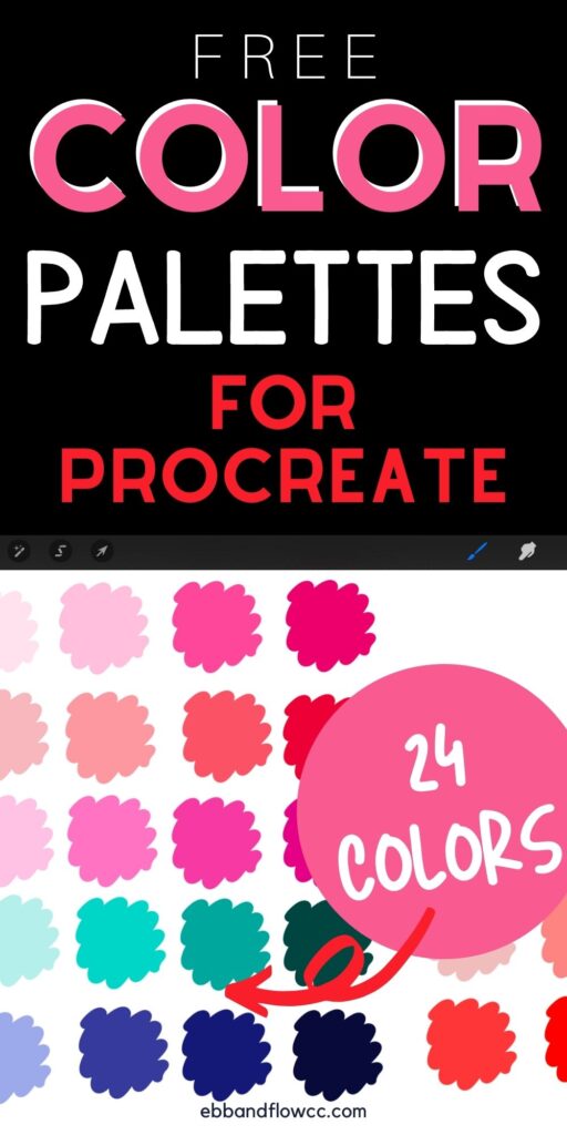 pin image - color palette screenshot with pinks and reds