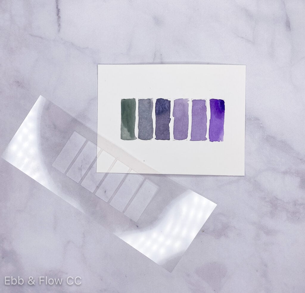 stencil for color mixing 