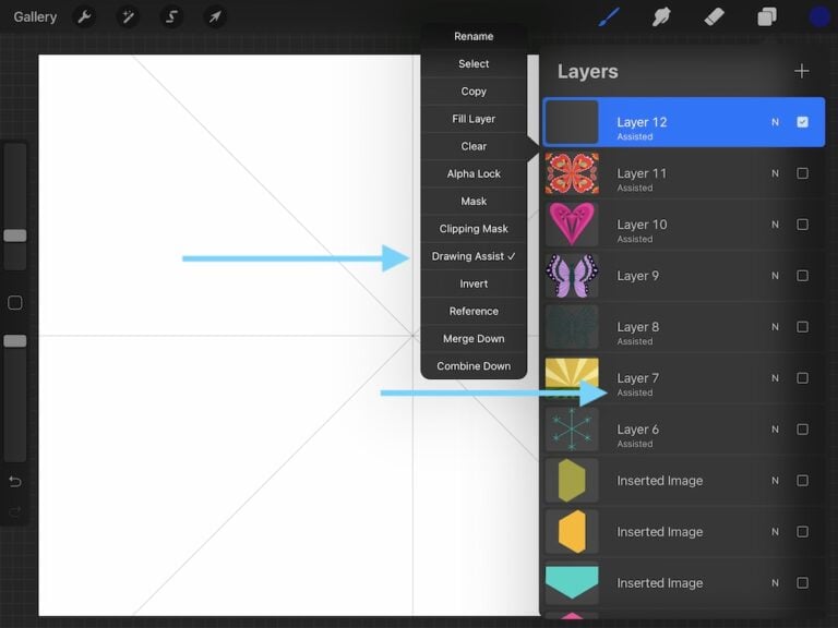 Using The Drawing Guides In Procreate Ebb And Flow Creative Co Using The Drawing Guides In Procreate Ebb And Flow Creative Co