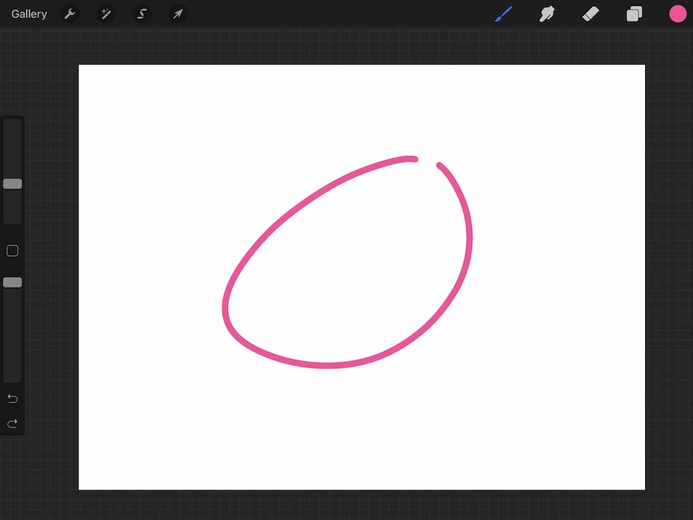 imperfect ellipse shape