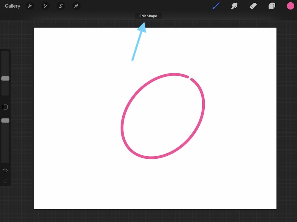 option to edit shape